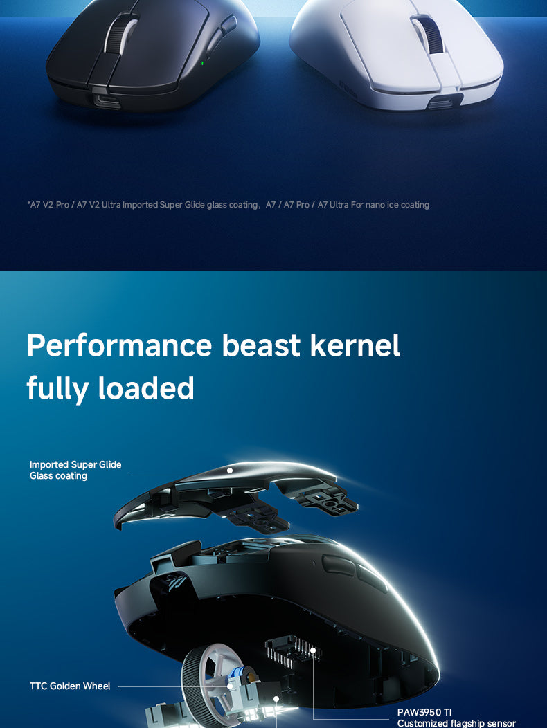 Mouse gaming wireless MCHOSE A7 V2 Ultra 8K