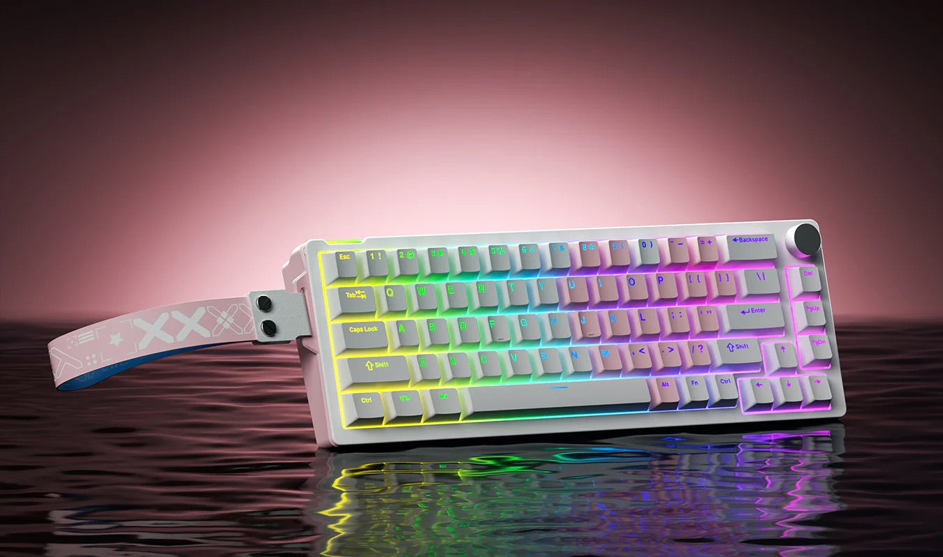 Tastatură mecanică FuryCube V68 RGB Knob – LUNIVISION SRL