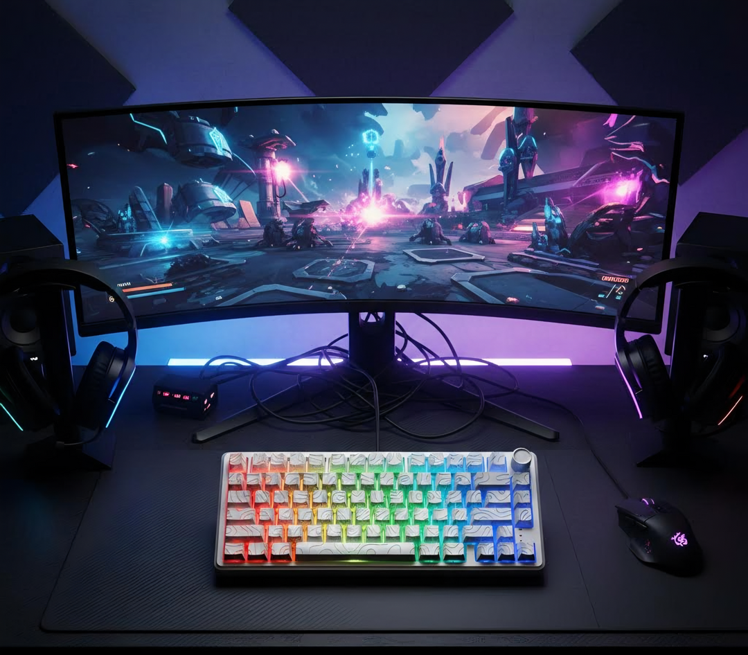 Tastatură mecanică gaming RX75 Pro – RGB Wireless