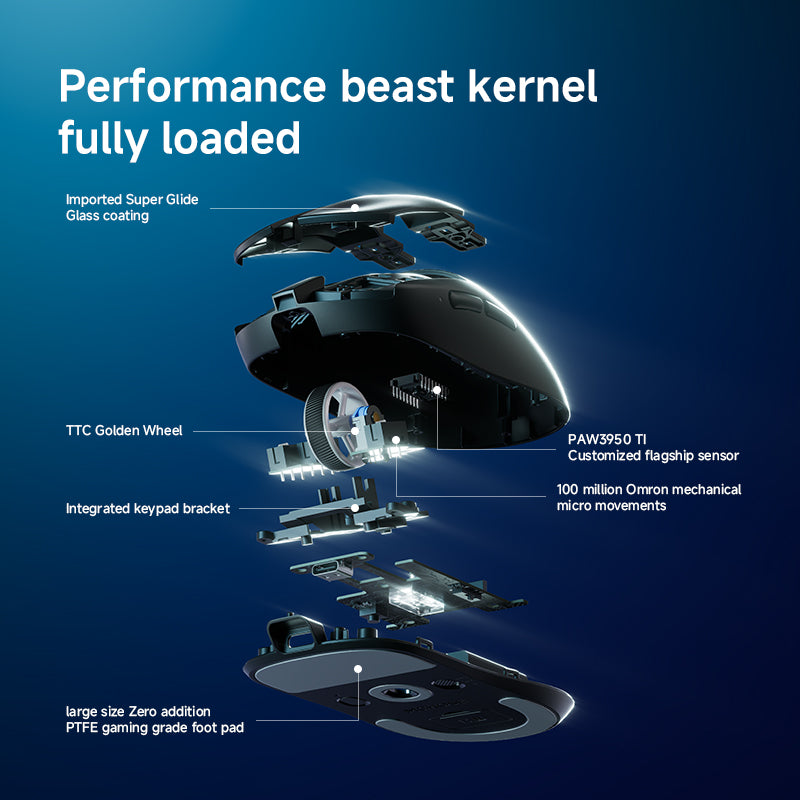 Mouse gaming wireless MCHOSE A7 V2 Ultra 8K