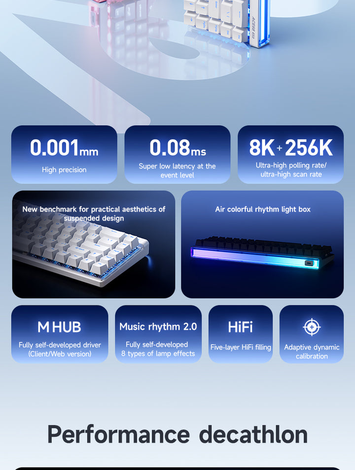 Tastatură mecanică MCHOSE ACE68 Air 8K Magnetic