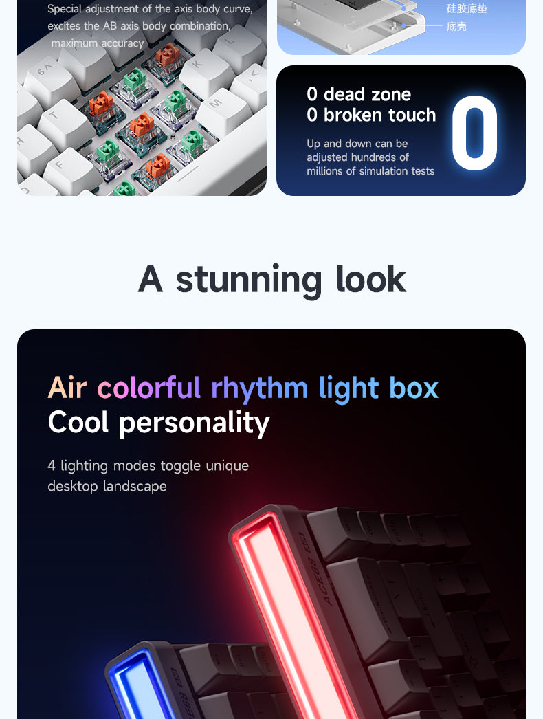 Tastatură mecanică MCHOSE ACE68 Air 8K Magnetic
