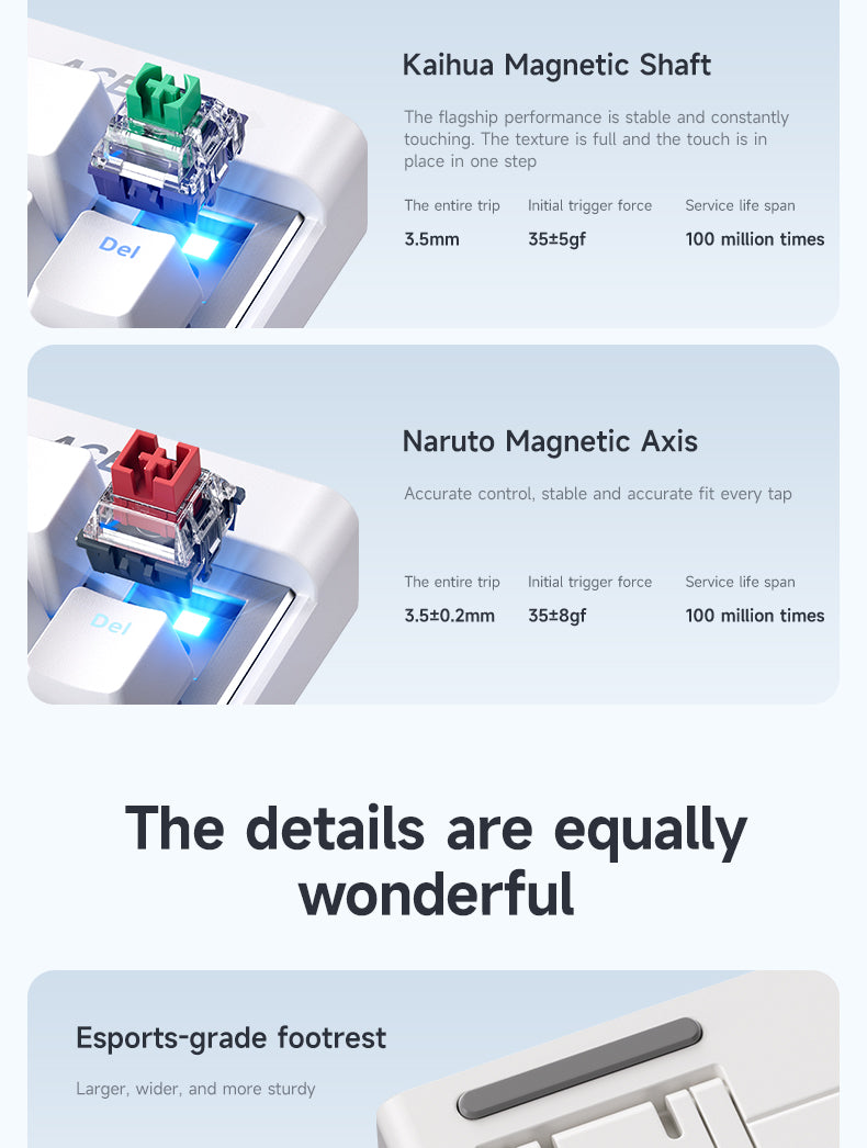 Tastatură mecanică MCHOSE ACE68 Air 8K Magnetic