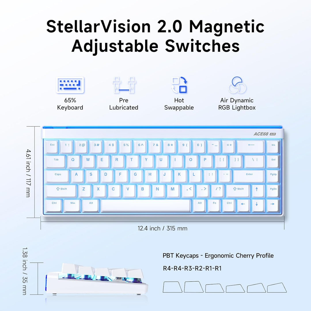 Tastatură mecanică MCHOSE ACE68 Air 8K Magnetic