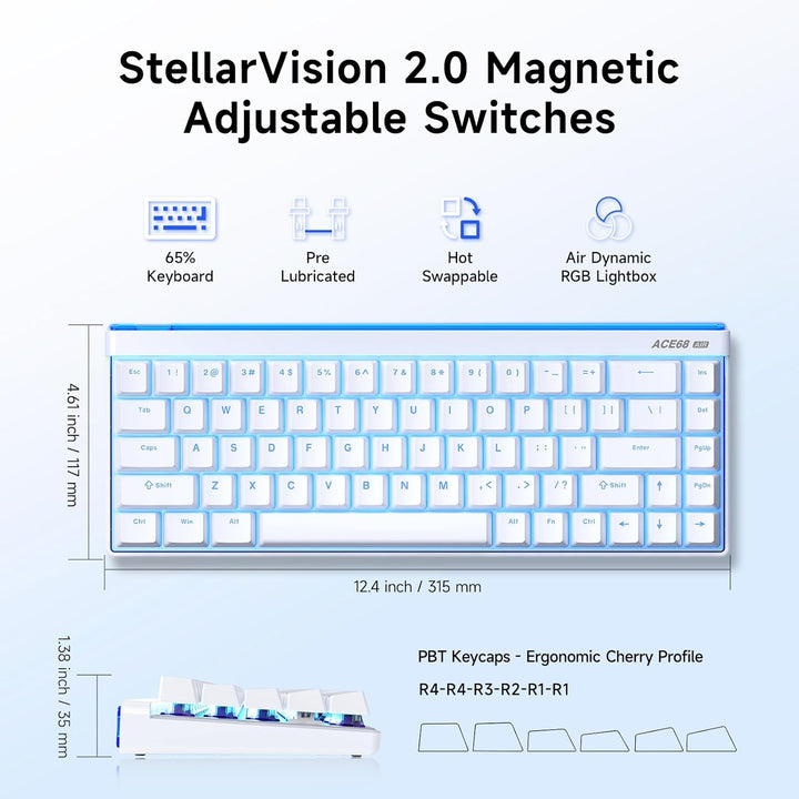 Tastatură mecanică MCHOSE ACE68 Air 8K Magnetic