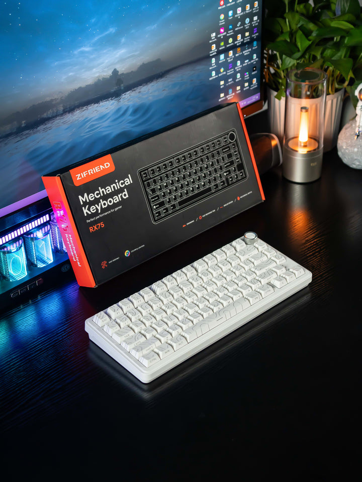 Tastatură mecanică gaming RX75 Pro – RGB Wireless