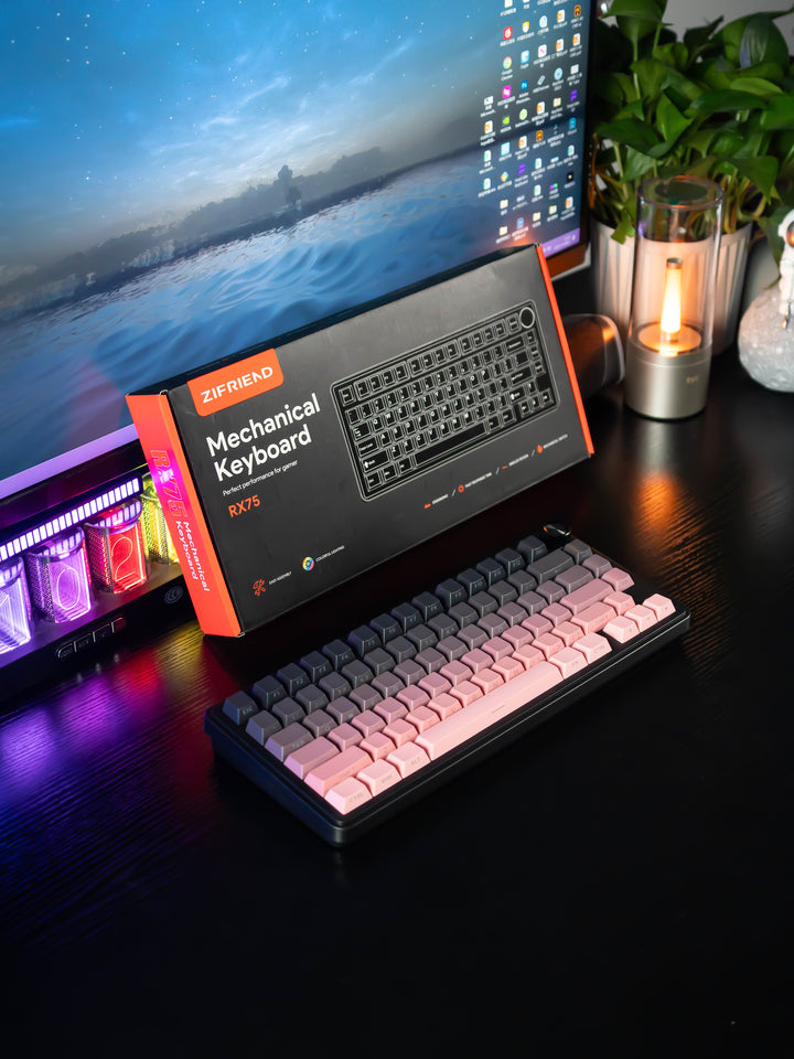 Tastatură mecanică gaming RX75 Pro – RGB Wireless