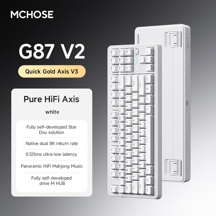 Tastatură mecanică MCHOSE G87 V2 TKL Wireless RGB