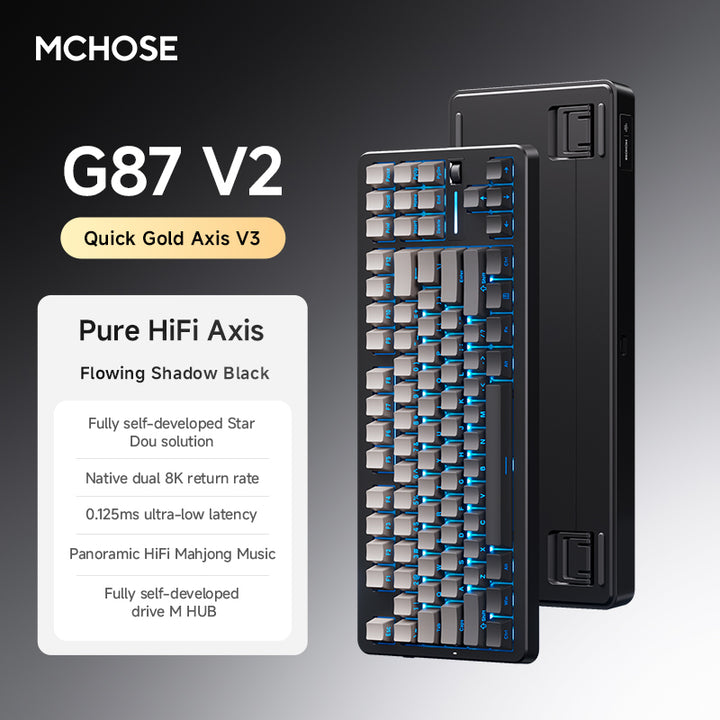 Tastatură mecanică MCHOSE G87 V2 TKL Wireless RGB