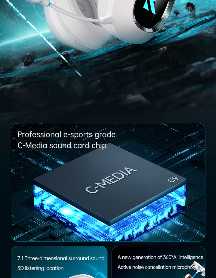 Căști gaming MCHOSE G9 Pro Gaming Wireless