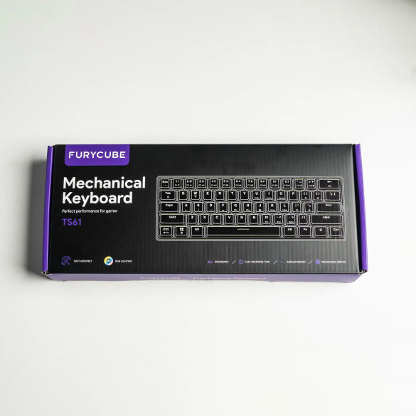 Tastatură mecanică FuryCube TS61 Compact RGB Gaming