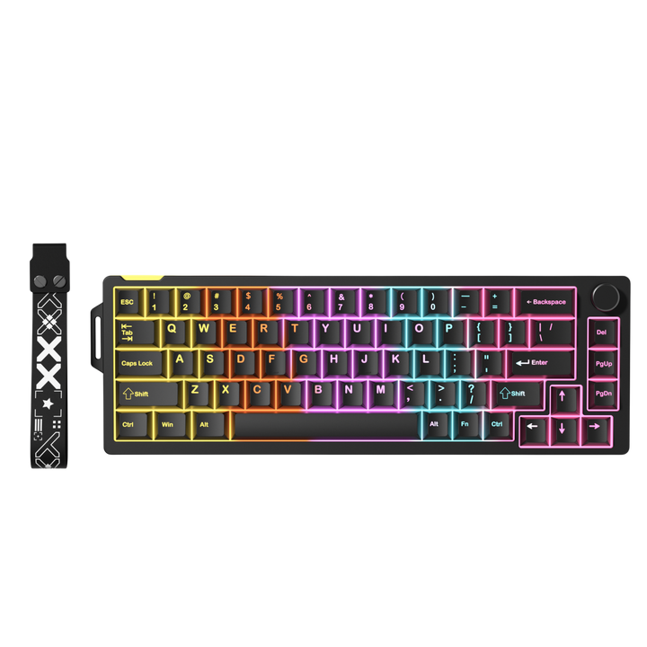 Tastatură mecanică FuryCube V68 RGB Knob